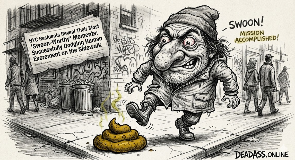 NYC Residents Reveal Their Most 'Swoon-Worthy' Moments: Successfully Dodging Human Excrement on the Sidewalk