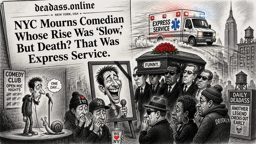 NYC Mourns Comedian Whose Rise Was 'Slow,' But Death? That Was Express Service.